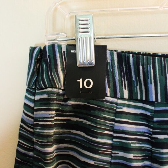 The Limited High Waist Pencil Skirt Striped NEW 10 - Picture 4 of 7